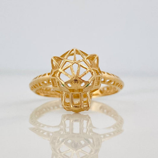Anillo Pantera 2.4g / T8 1/4 Oro Amarillo 18K