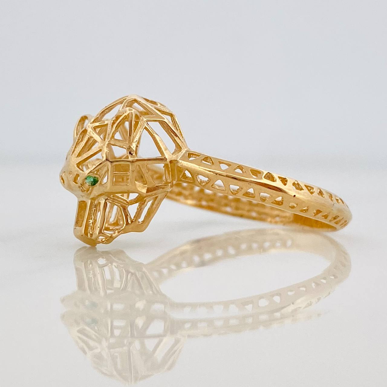 Panther Ring 2.4g / T8 1/4 Yellow Gold 18K