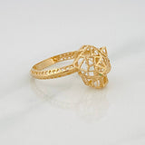 Panther Ring 2.4g / T8 1/4 Yellow Gold 18K
