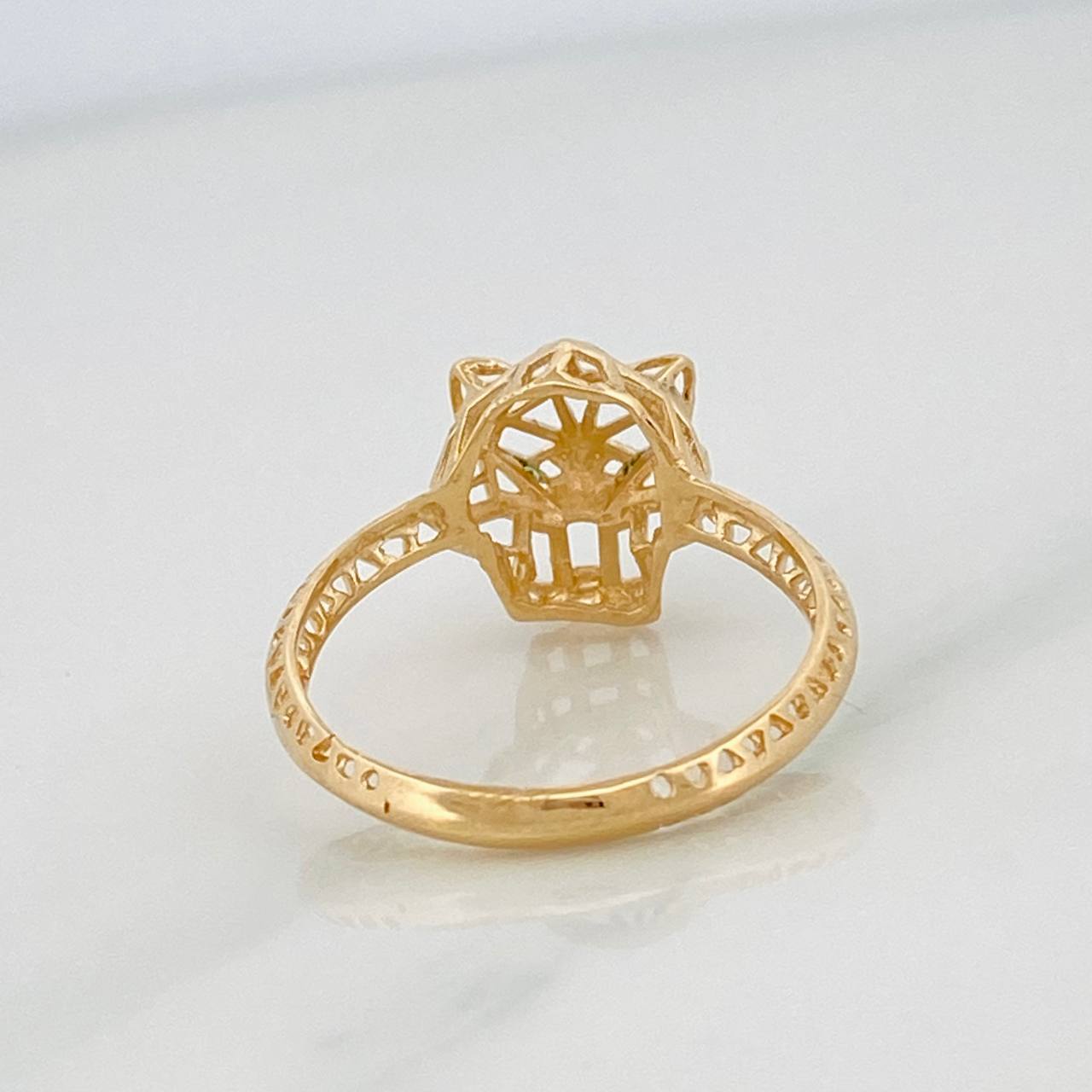 Panther Ring 2.4g / T8 1/4 Yellow Gold 18K