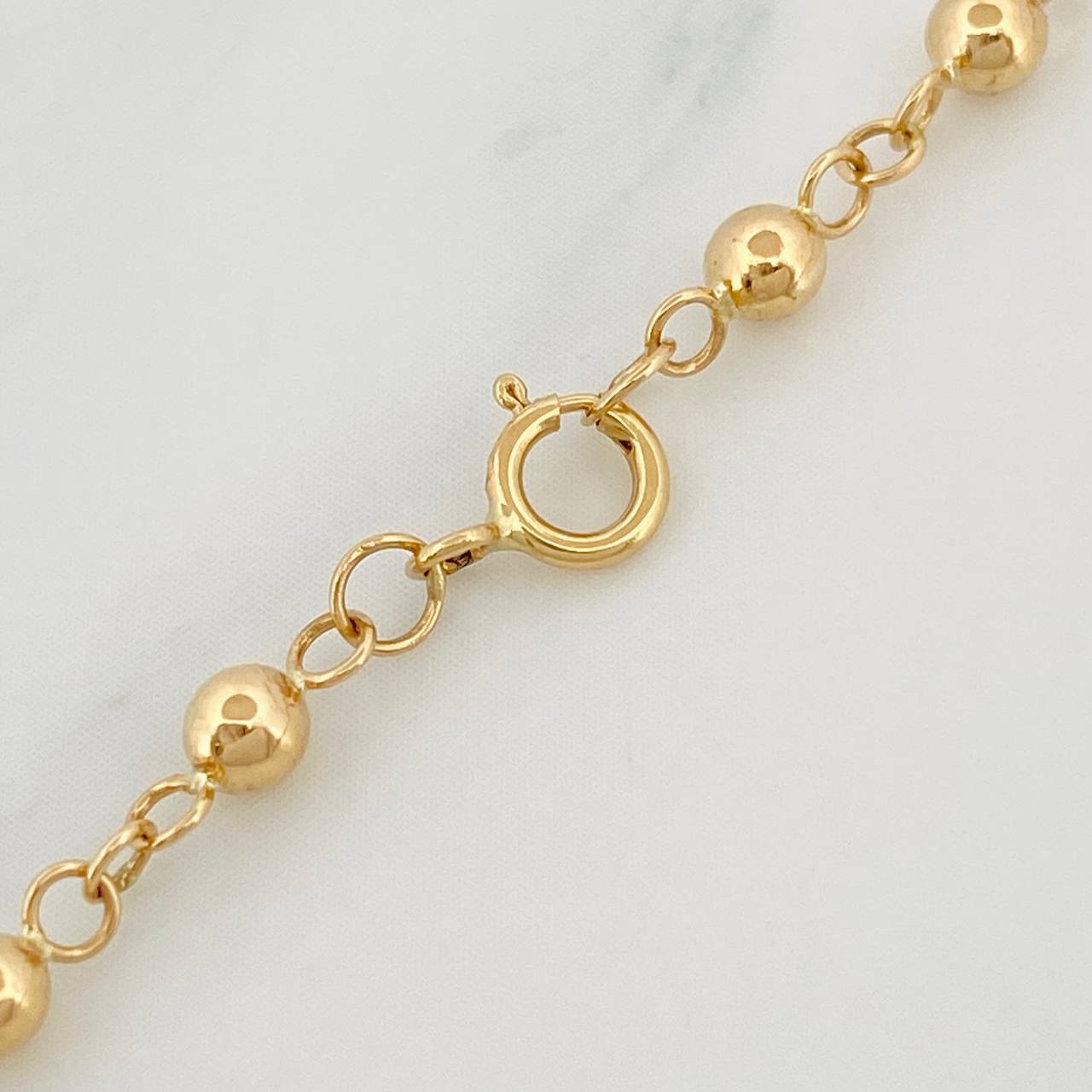Rosary Miraculous Virgin 5.95g / 19 1/4 in / 4.02mm Yellow Gold 18K