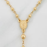 Rosary Miraculous Virgin 5.95g / 19 1/4 in / 4.02mm Yellow Gold 18K