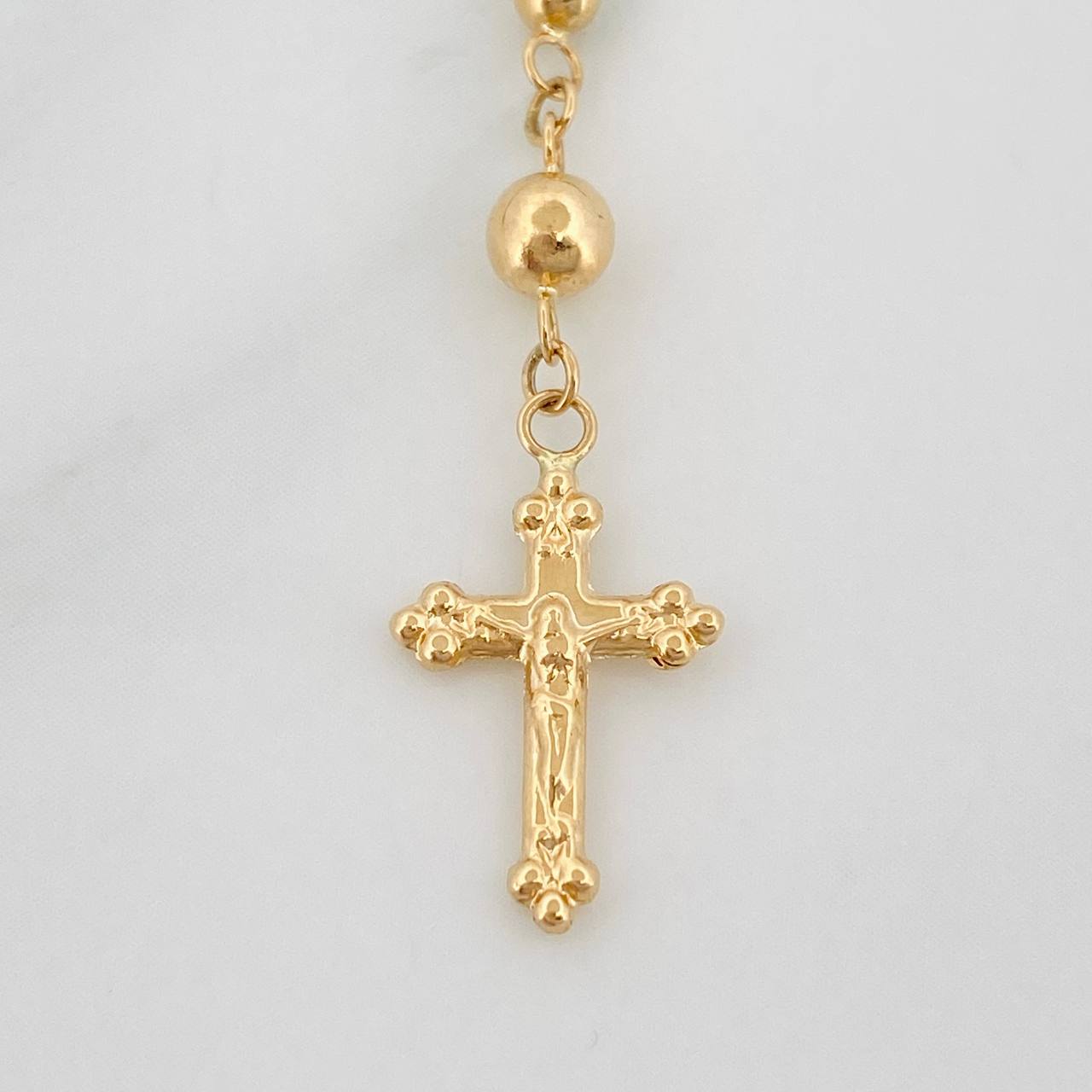 Rosary Miraculous Virgin 5.95g / 19 1/4 in / 4.02mm Yellow Gold 18K