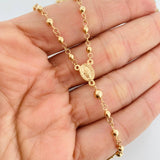 Rosary Miraculous Virgin 5.95g / 19 1/4 in / 4.02mm Yellow Gold 18K