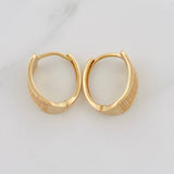 Hoop Earrings Shine 2.85g / 1/2 in 18K Yellow Gold
