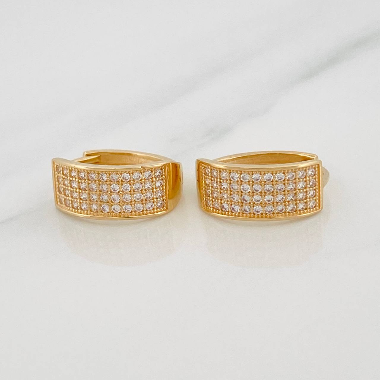 Hoop Earrings Shine 2.85g / 1/2 in 18K Yellow Gold