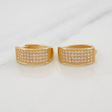 Hoop Earrings Shine 2.85g / 1/2 in 18K Yellow Gold