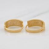 Hoop Earrings Shine 2.85g / 1/2 in 18K Yellow Gold