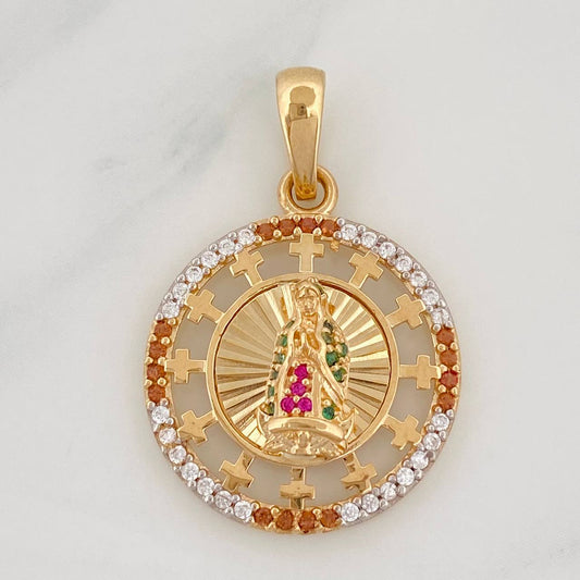 Dije Virgen de Guadalupe 2.95g / 3/4 in Oro Amarillo 18K