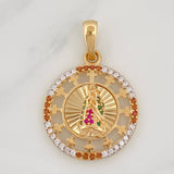 Pendant Virgin of Guadalupe 2.95g / 3/4 in Yellow Gold 18K