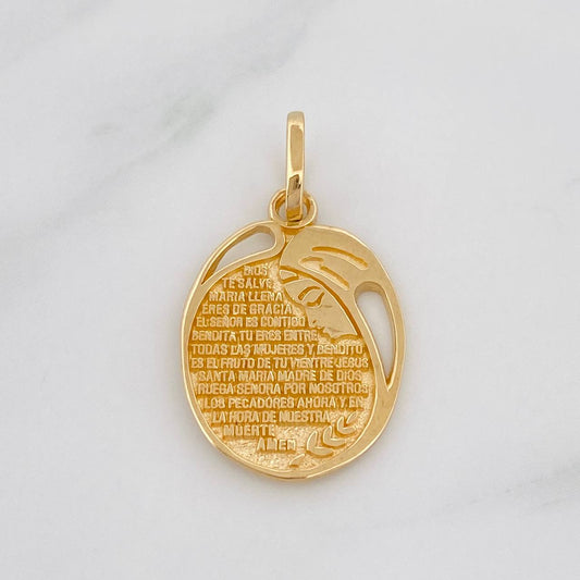 Dije Virgen Maria 1.95g / 3/4 in Oro Amarillo 18K