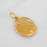 Pendant Virgin Mary 1.65g / 1/2 in 18K Yellow Gold