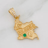 Pendant Map of Colombia 2.15g / 3/4 in Yellow Gold 18K