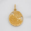 Pendant "Padre Nuestro" 2.35g / 3/4 in 18K Yellow Gold