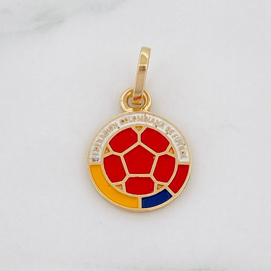 Dije Balon Futbol 1.15g / 3/4 in Oro Amarillo 18K