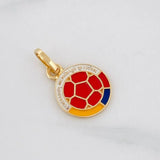 Dije Balón Futbol 1.25g / 3/4 in Oro Amarillo 18K