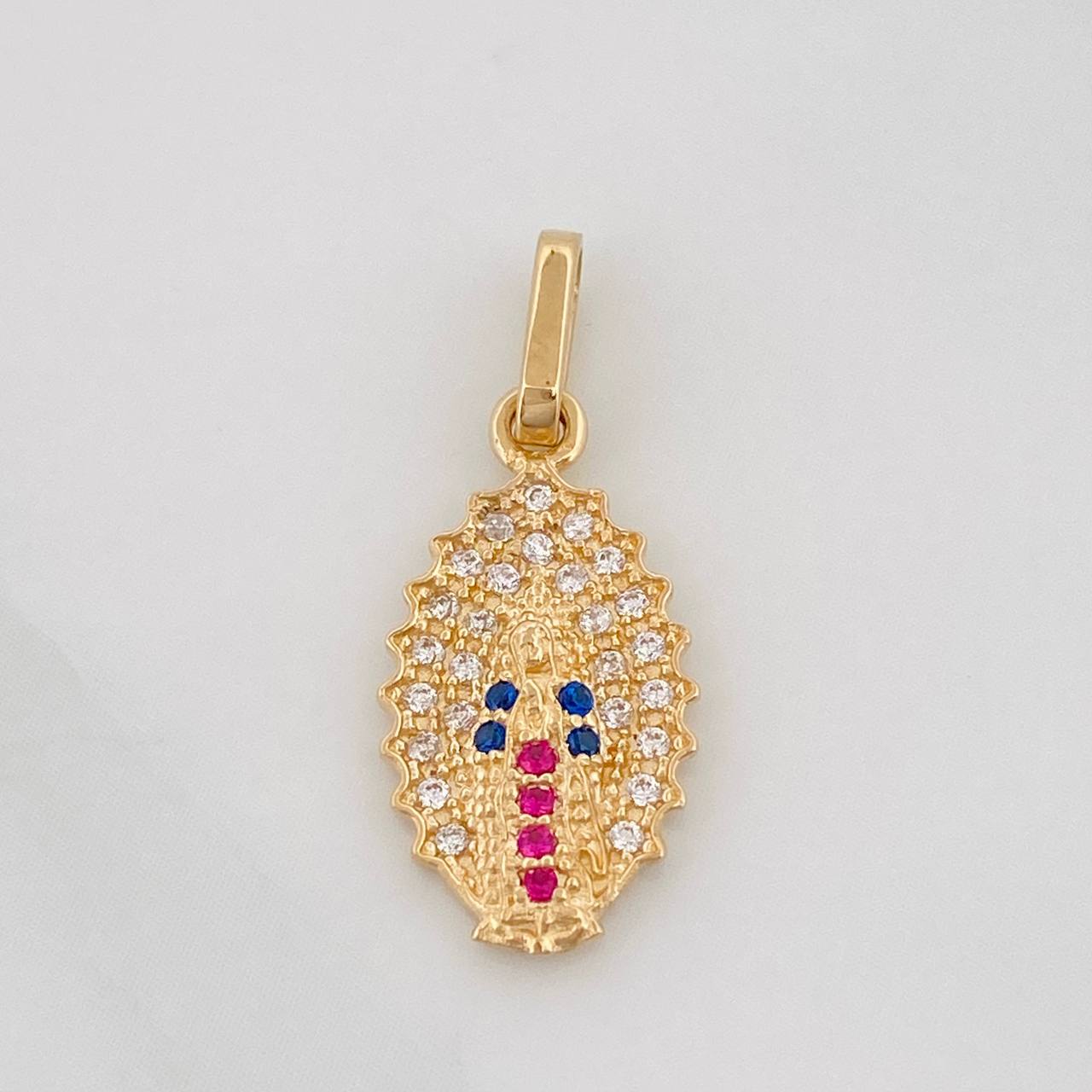 Pendant Virgin of Guadalupe 1.35g / 3/4 in Yellow Gold 18K
