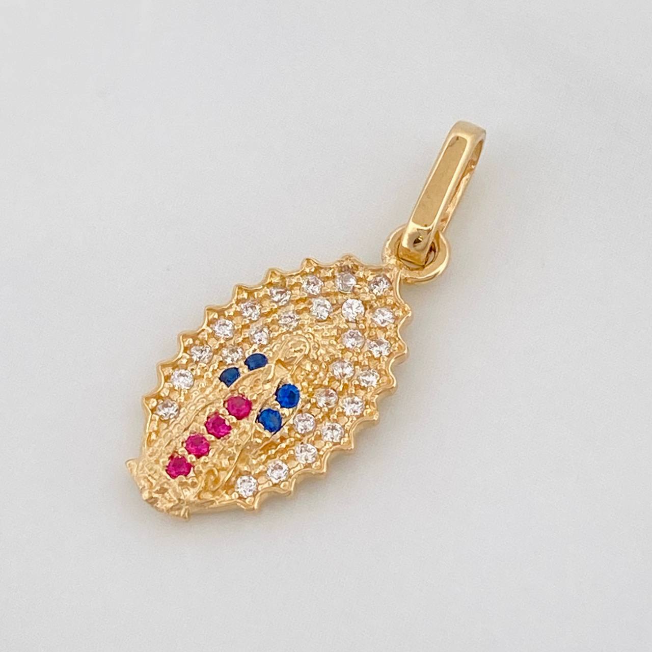 Pendant Virgin of Guadalupe 1.35g / 3/4 in Yellow Gold 18K