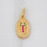Pendant Virgin of Guadalupe 1.5g / 3/4 in Yellow Gold 18K
