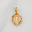 Pendant Miraculous Virgin 1.7g / 3/4 in Yellow Gold 18K