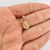 Pendant Miraculous Virgin 1.7g / 3/4 in Yellow Gold 18K