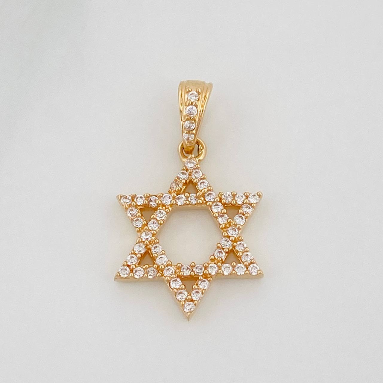 Pendant Star of David 1.55g / 3/4 in 18K Yellow Gold