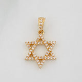 Pendant Star of David 1.55g / 3/4 in 18K Yellow Gold