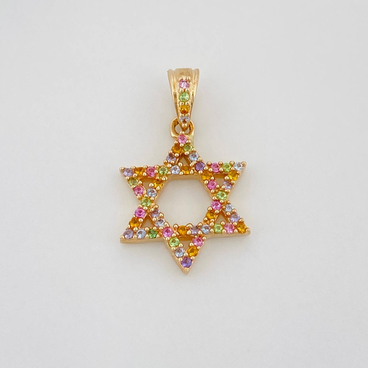 Pendant Star of David 1.55g / 3/4 in 18K Yellow Gold