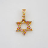Pendant Star of David 1.55g / 3/4 in 18K Yellow Gold