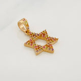 Pendant Star of David 1.55g / 3/4 in 18K Yellow Gold