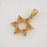 Pendant Star of David 1.55g / 3/4 in 18K Yellow Gold