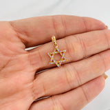 Pendant Star of David 1.55g / 3/4 in 18K Yellow Gold