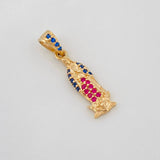 Pendant Virgin of Guadalupe 1.2g / 3/4 in Yellow Gold 18K
