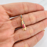 Pendant Virgin of Guadalupe 1.2g / 3/4 in Yellow Gold 18K