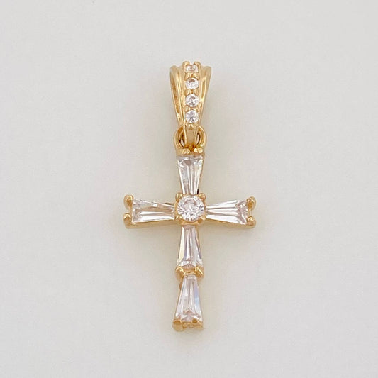 Dije Cruz 0.95g / 3/4 in Oro Amarillo 18K