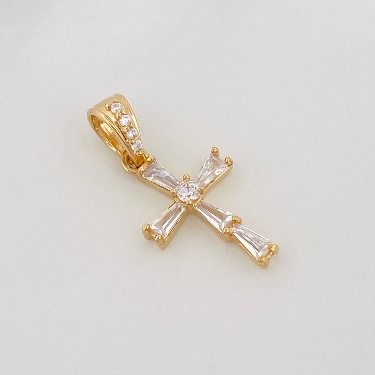 Pendant Cross 0.95g / 3/4 in Yellow Gold 18K