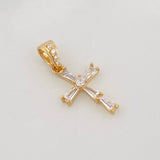 Dije Cruz 0.9g / 3/4 in Oro Amarillo 18K