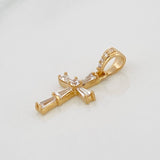 Pendant Cross 0.95g / 3/4 in Yellow Gold 18K