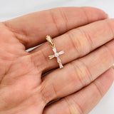 Pendant Cross 0.95g / 3/4 in Yellow Gold 18K