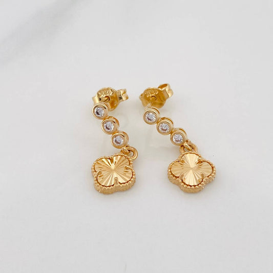 Topos Halo Trebol 2.15g / in / 2.6mm Oro Amarillo 18K
