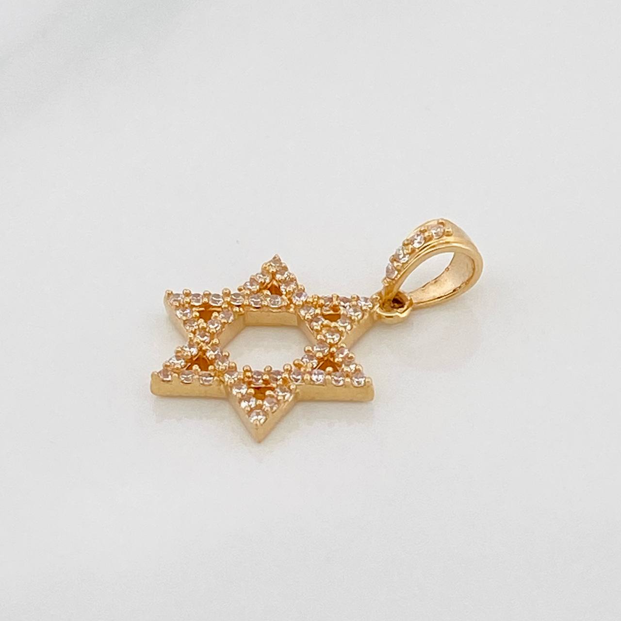 Pendant Star of David 1.55g / 3/4 in 18K Yellow Gold