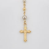 Rosary Miraculous Virgin 6.25g / 19 3/4 in / 3.7mm Three Golds 18K