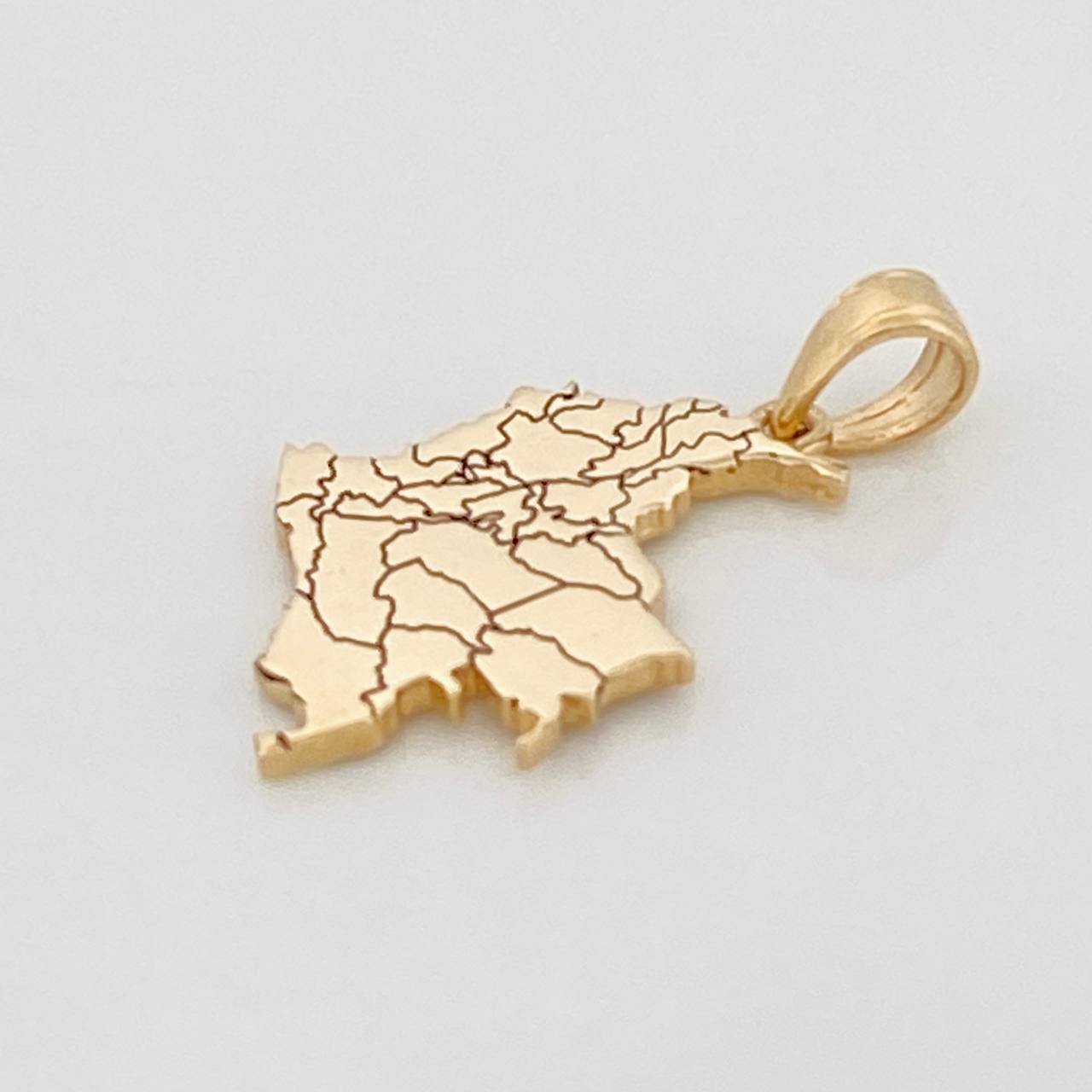 Dije Mapa Colombia 2.3g / 1 in Oro Amarillo 18K