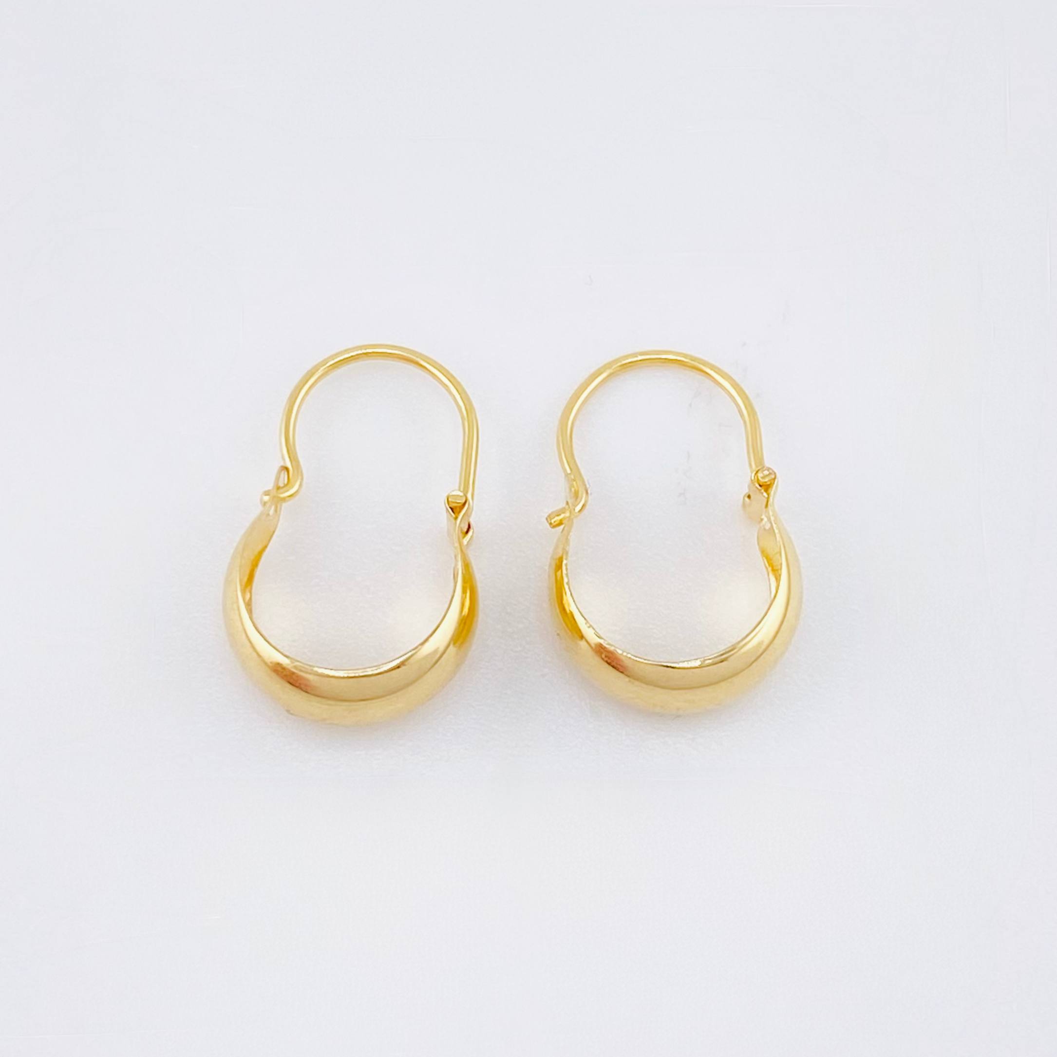 Candongas Ash 0.75 g / 3/4 in Oro Amarillo 18K