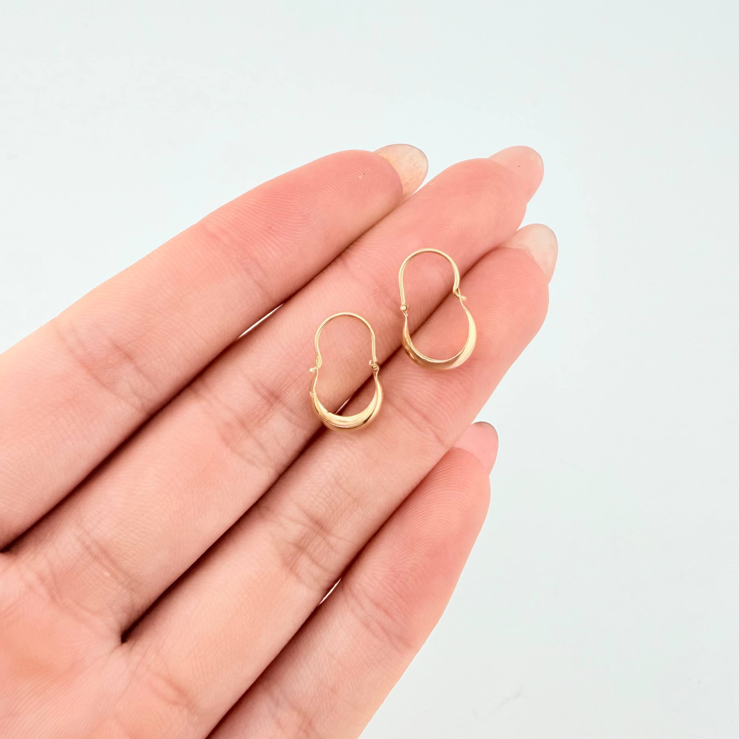Candongas Ash 0.75 g / 3/4 in Oro Amarillo 18K