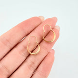 Hoop Earrings Ash 0.85gr / 3/4 in / Yellow Gold 18K *