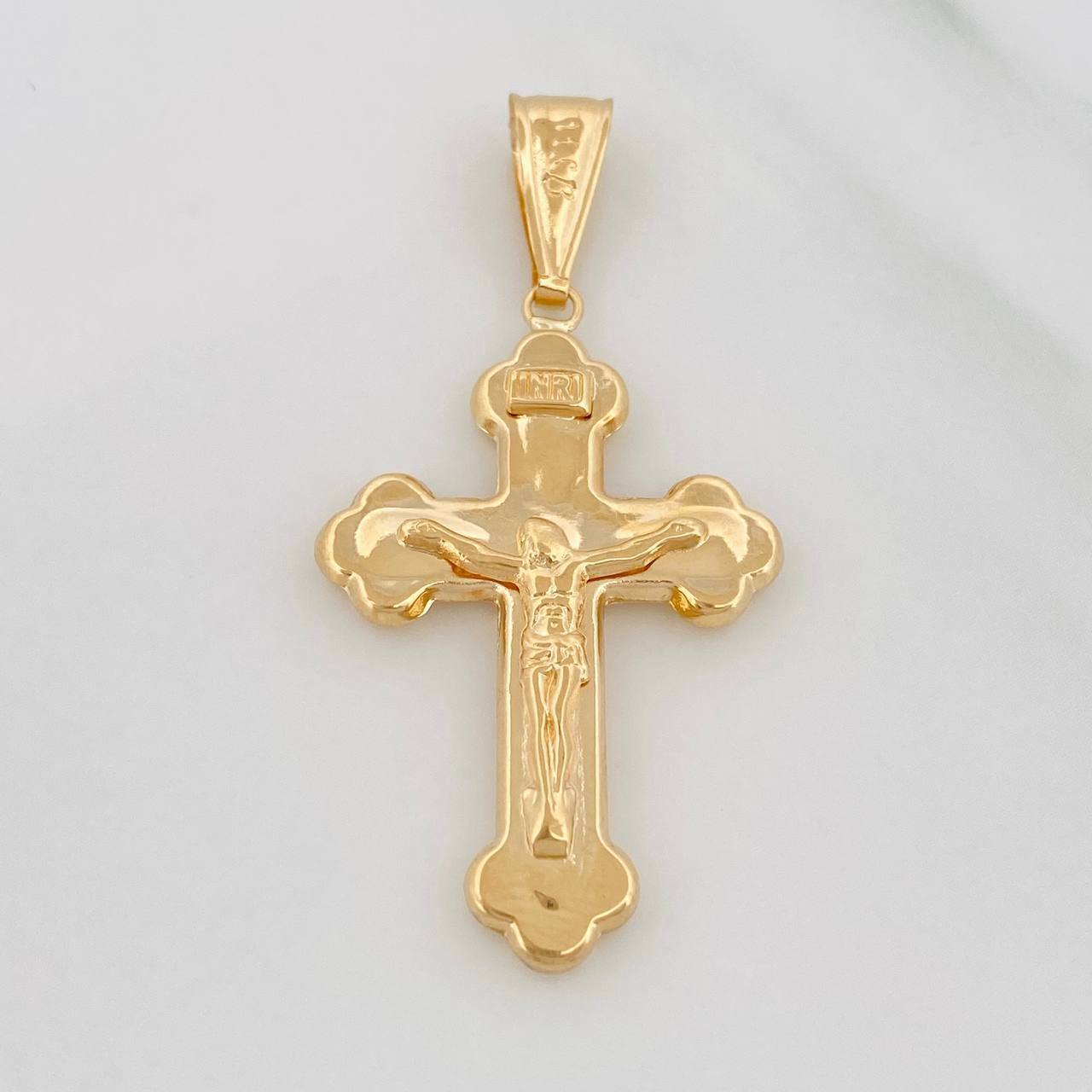 Dije Cruz Cristo 1.85g / 1 1/2 in Oro Amarillo 18K