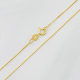 Venetian Chain 1.15g / 18 in / 0.6mm Yellow Gold 18K