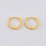 Candongas Carril 1.45g / 1/2 in Oro Amarillo 18K