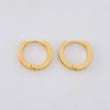 Candongas Carril 1.55g / 1/2 in Oro Amarillo 18K